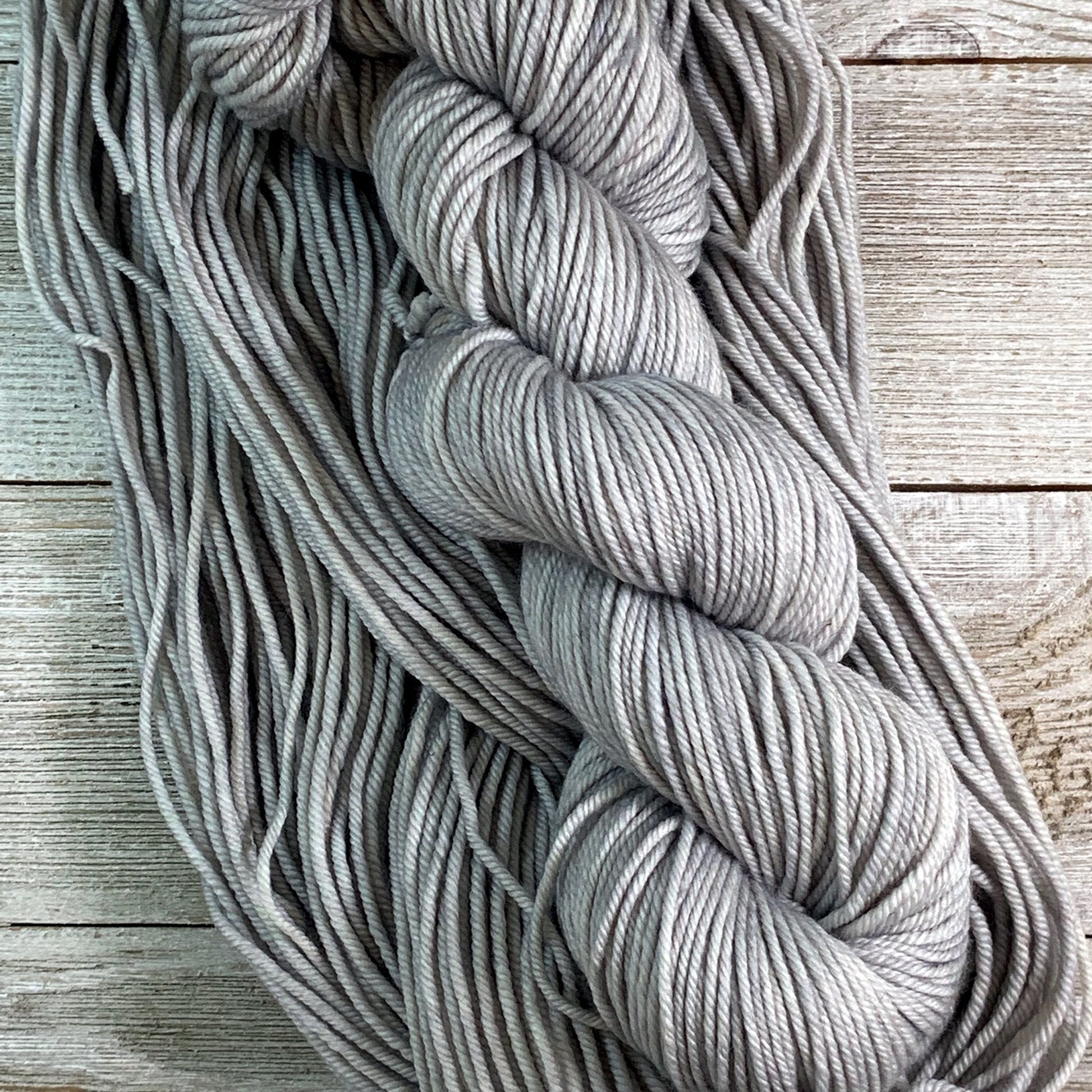 ww kashmir Platinum, hand-dyed worsted weight merino and cashmere yarn